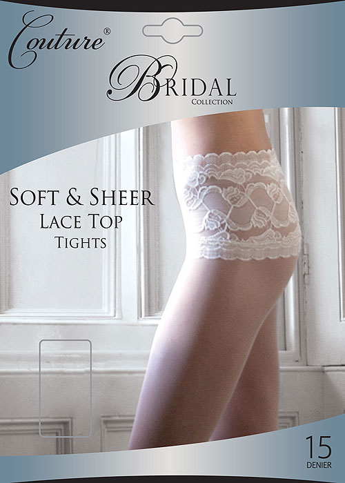 Couture Soft And Sheer Bridal Lace Top Tights