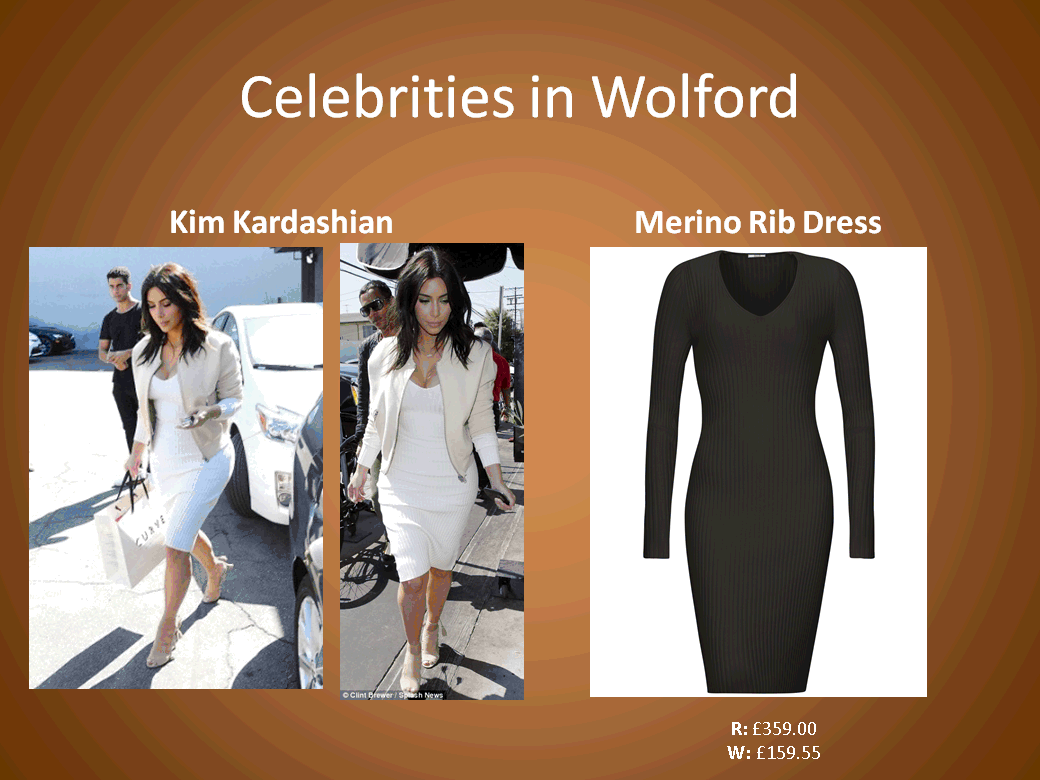 Wolford Kim Kardashian Merino Rib Dress