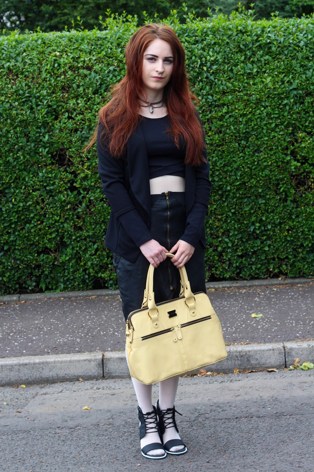 Jenny proves white opaque tights are a must-have item
