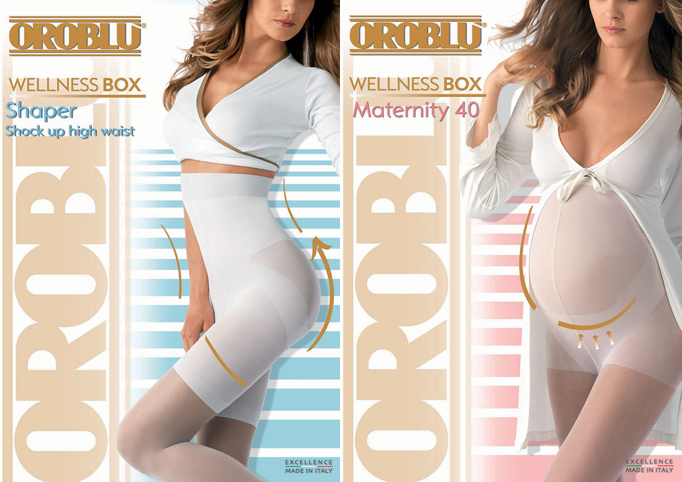 Oroblu Wellness compare shaper tights and maternity tights